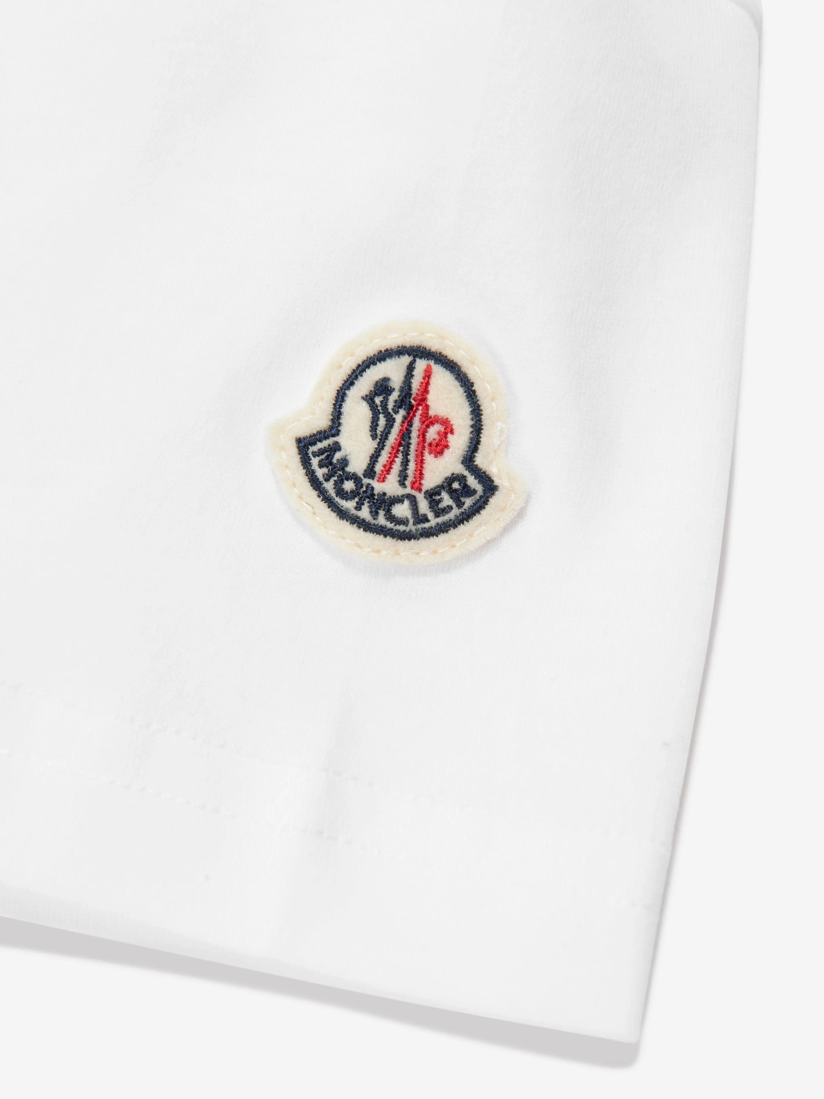 Moncler Enfant Boys Logo T-Shirt in White