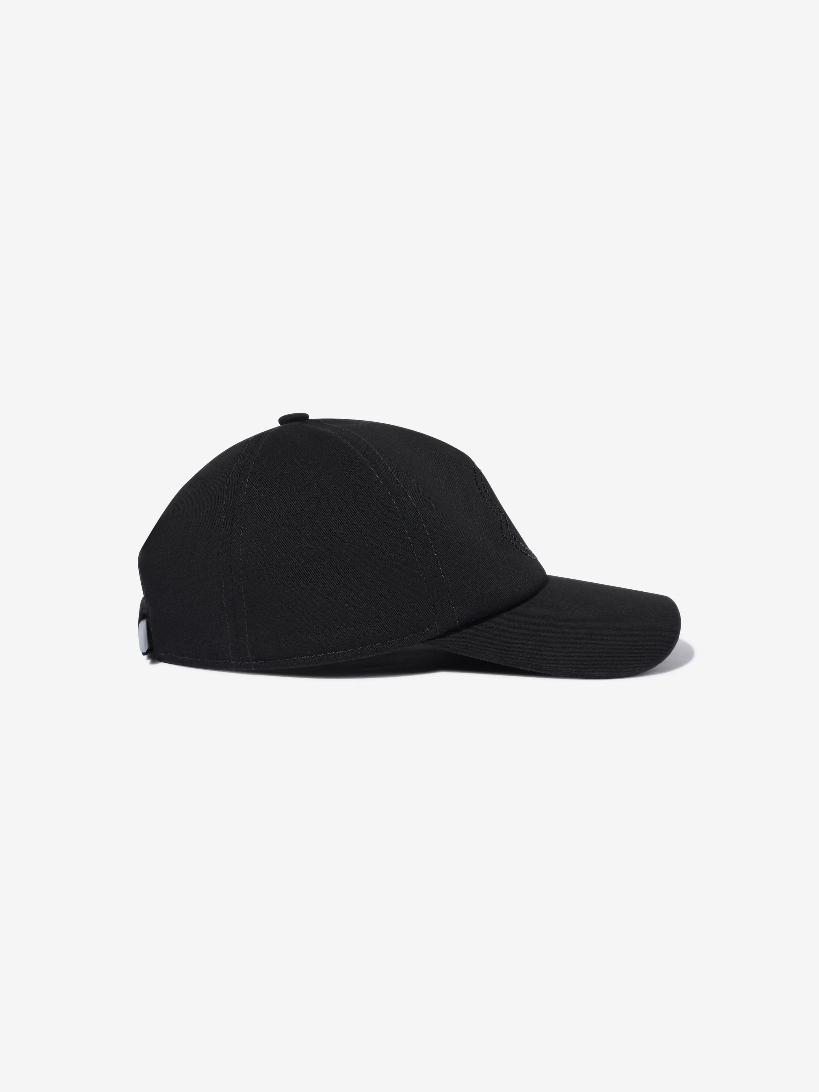 Moncler Enfant Girls Baseball Cap in Black