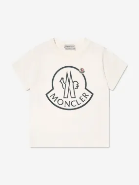 Moncler Enfant Kids Logo T-Shirt in White