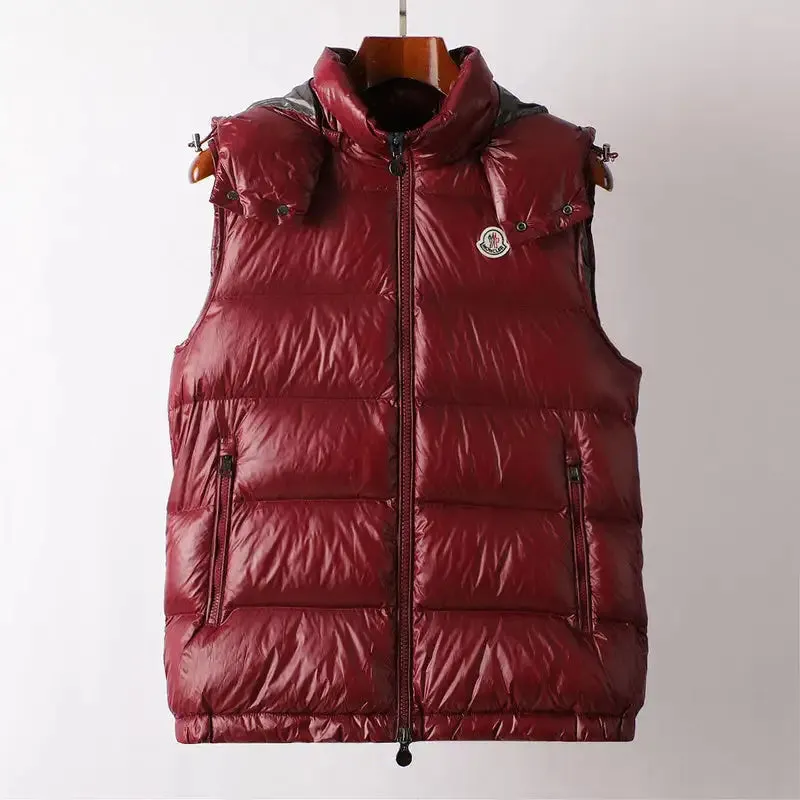 Moncler Logo-Patch Zipped Gilet ‘RED’