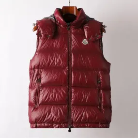 Moncler Logo-Patch Zipped Gilet ‘RED’