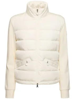 Moncler   Padded viscose blend zip-up sweatshirt 