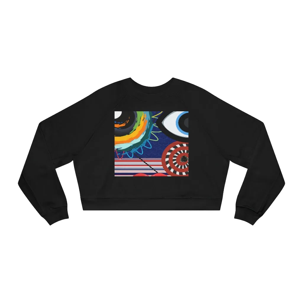 My Picasso Cropped Fleece Pullover