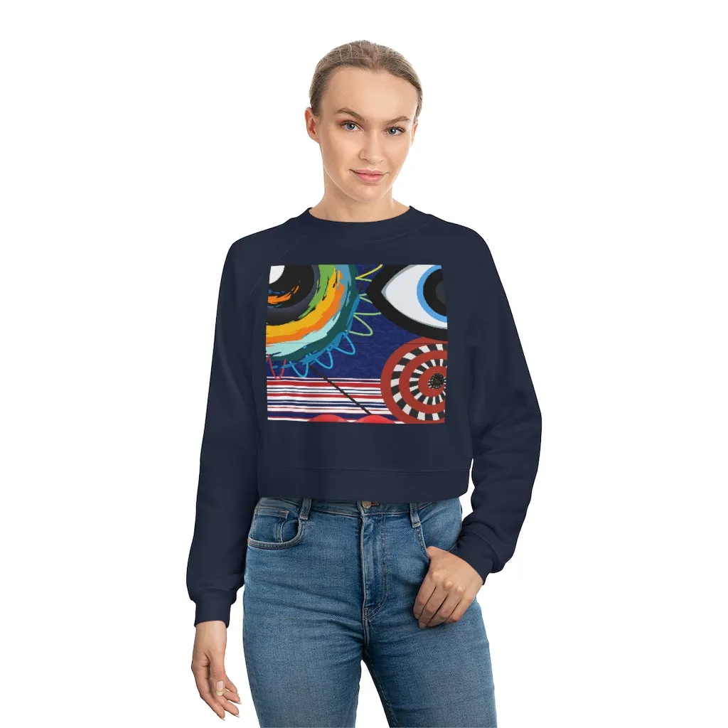 My Picasso Cropped Fleece Pullover