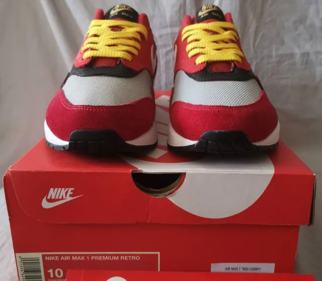 Nike air max 1 premium retro red curry custom urawa dragons