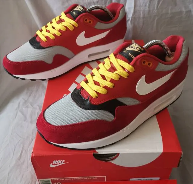 Nike air max 1 premium retro red curry custom urawa dragons