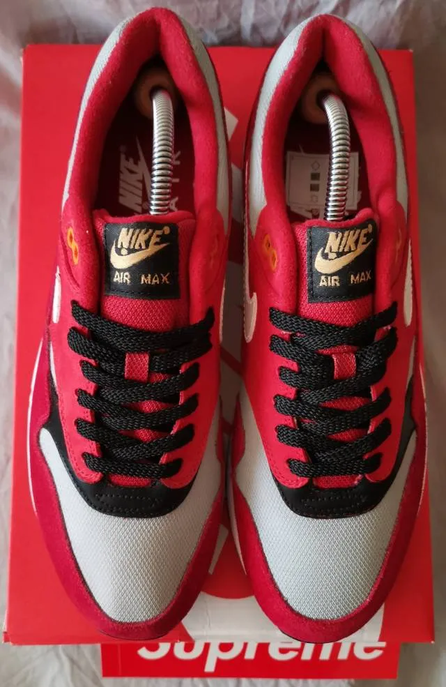 Nike air max 1 premium retro red curry custom urawa dragons