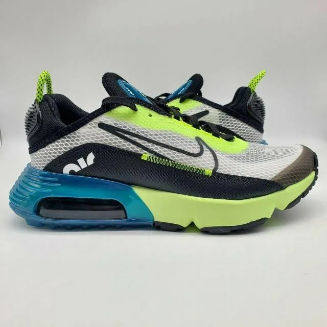 Nike air max 2090 gs white black volt valerian blue