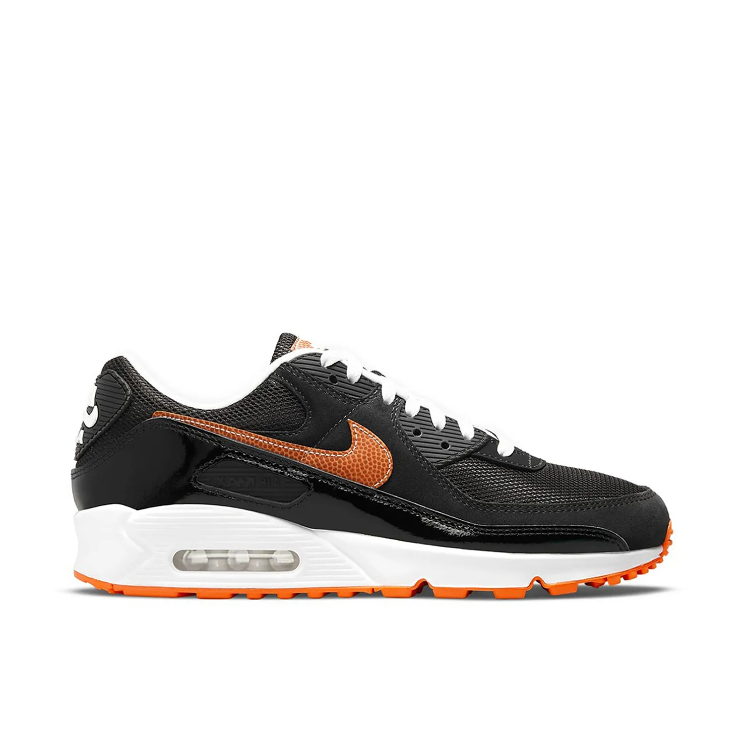 Nike Air Max 90 Football Swoosh Black Orange | DJ5981-001 | Laced