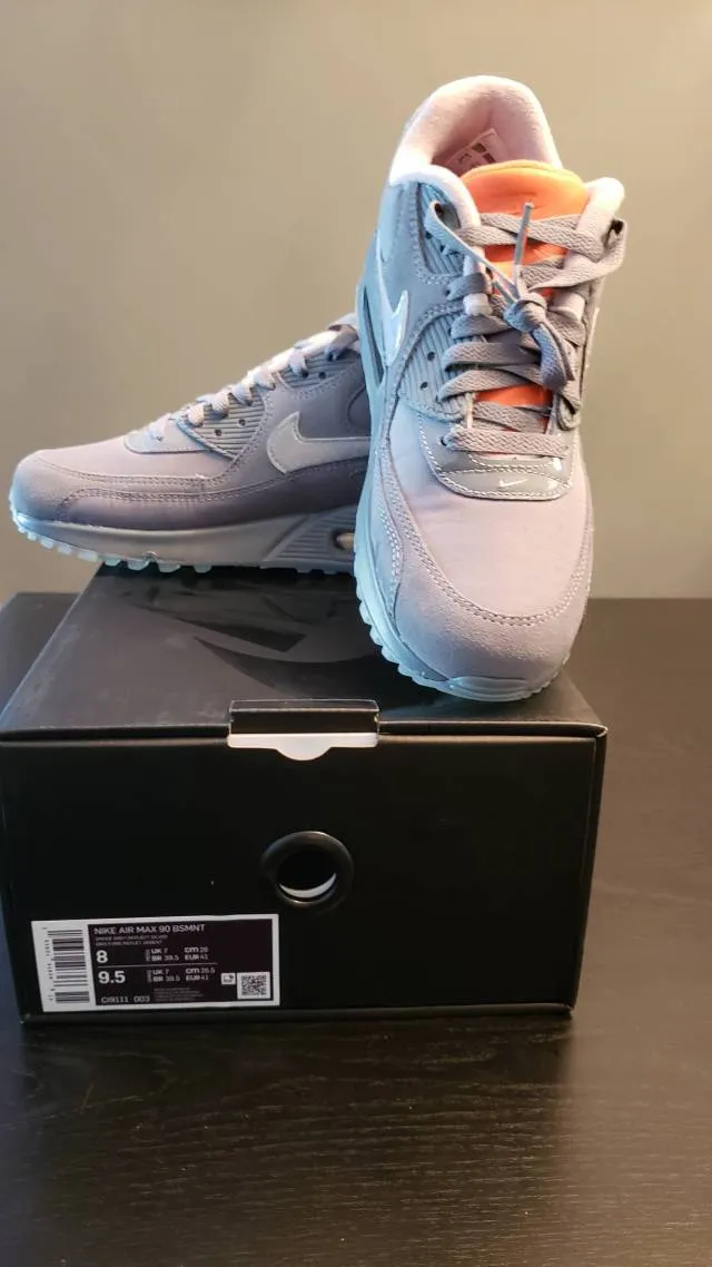 Nike air max 90 x the 'basement glasgow' runner size 8