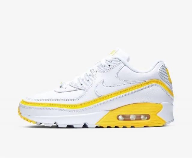 Nike air max 90 x undefeated white/yellow fury