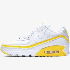 Nike air max 90 x undefeated white/yellow fury