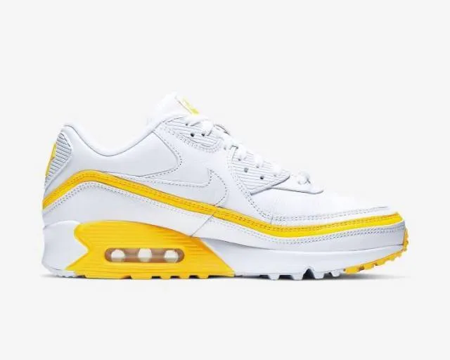 Nike air max 90 x undefeated white/yellow fury