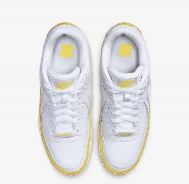 Nike air max 90 x undefeated white/yellow fury