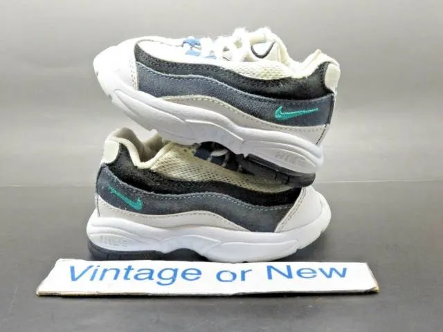 Nike air max '95 white emerald green blue slate running td 311525-105 sz 4c