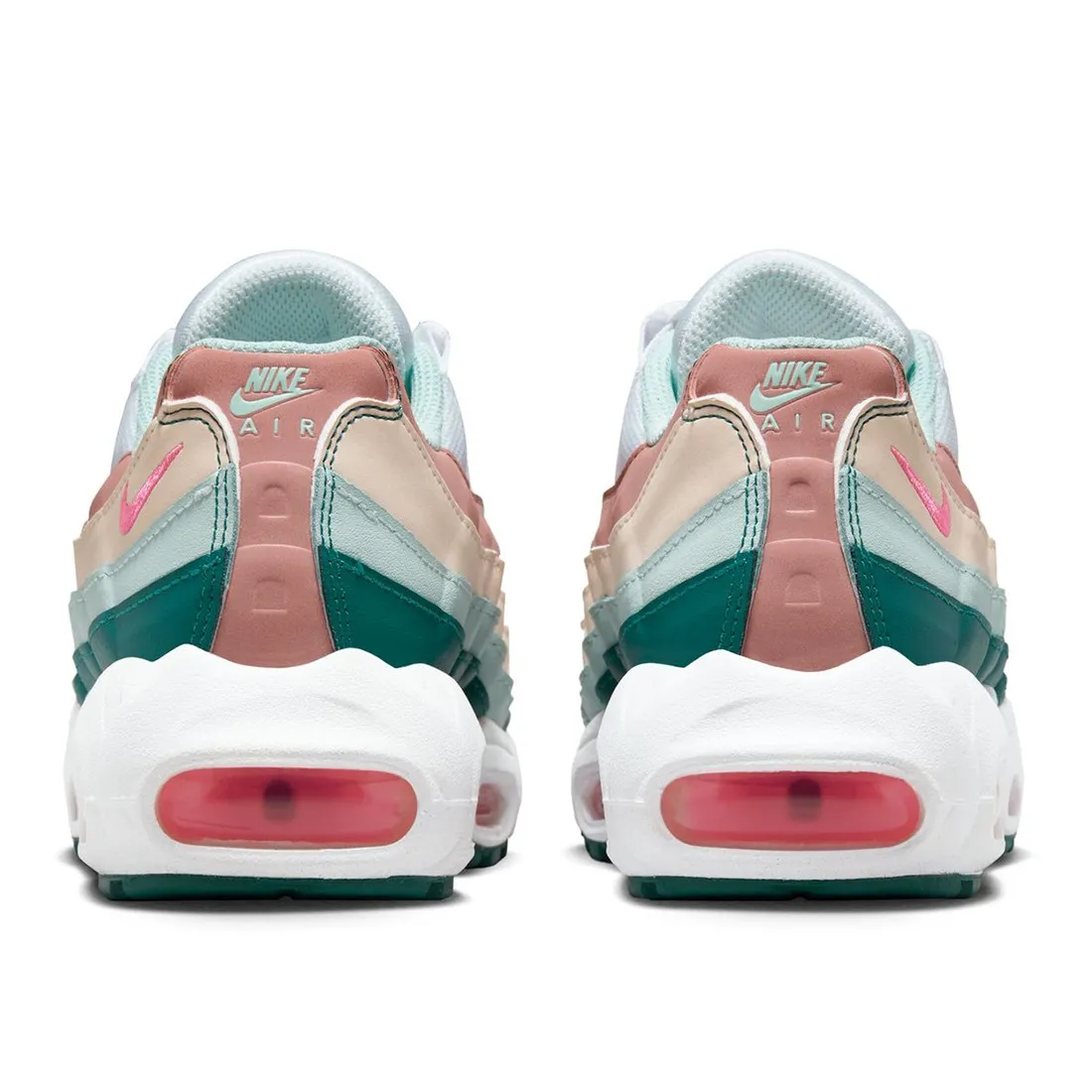 Nike Big Kids Air Max 95 Recraft (white / pink spell-geode teal-jade ice)