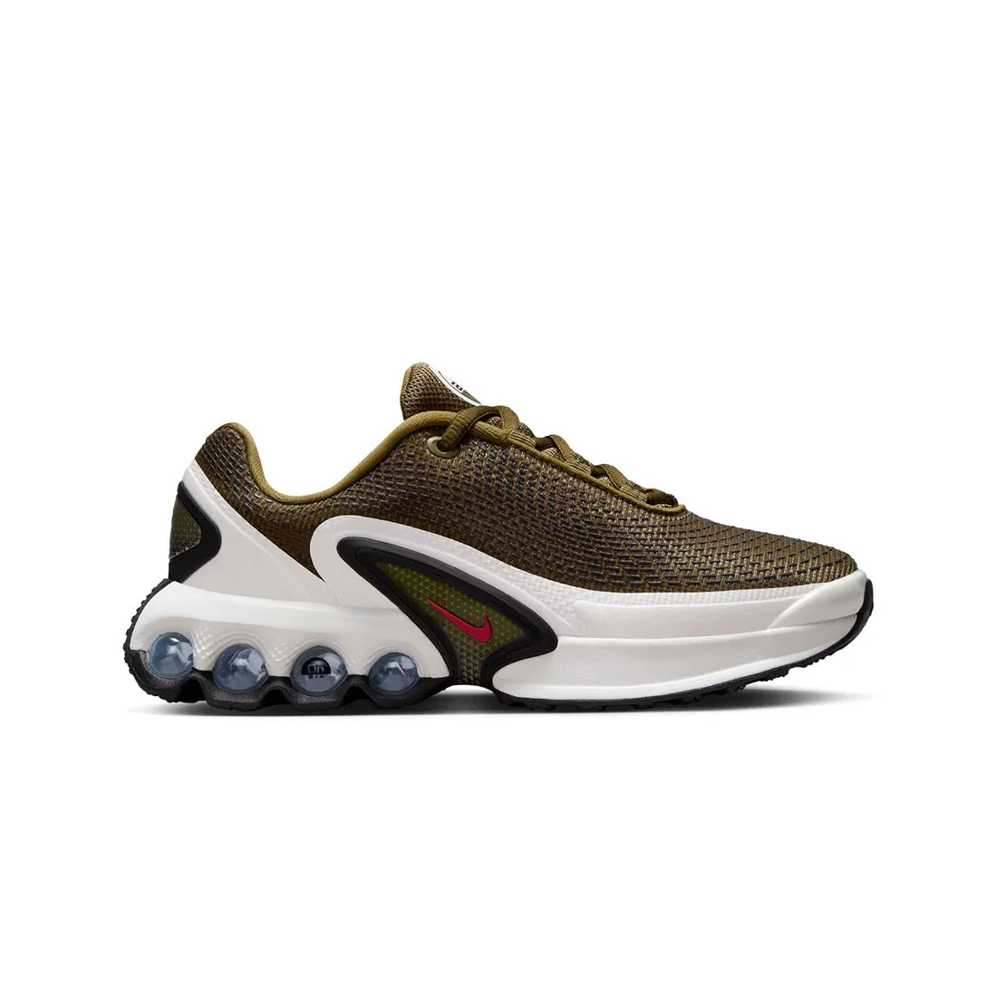 Nike Big Kids Air Max Dn (olive flak / gym red-black-olive flak)