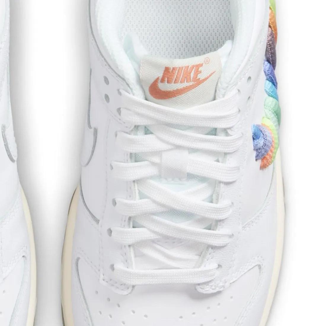 Nike Big Kids Dunk Low (white / multi-color-terra blush)