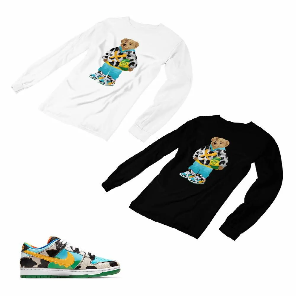 Nike Dunk Ben Jerry’s Matching Custom Designed Long Sleeve T shirt ND 1-2-21