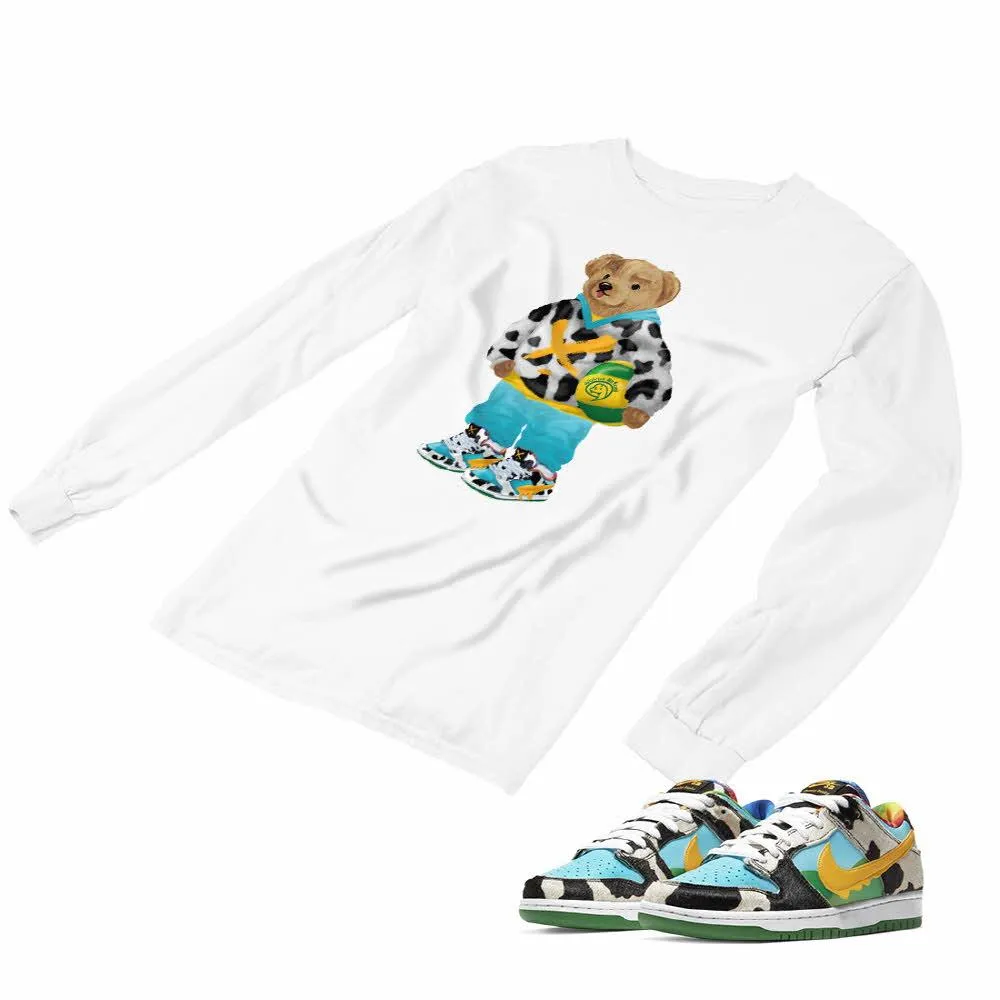 Nike Dunk Ben Jerry’s Matching Custom Designed Long Sleeve T shirt ND 1-2-21