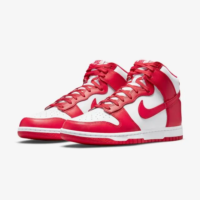 Nike dunk high (university red/ white/ university red/ red) men u