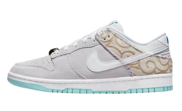 Nike dunk low barber shop grey