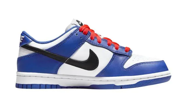 Nike dunk low gs bright crimson game royal