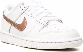 Nike Kids Dunk Low White Metallic Red Bronze sneakers