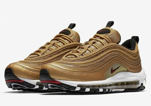 Nike Mens Air Max 97 "Metallic Gold" OG QS 2018 884421-700 L