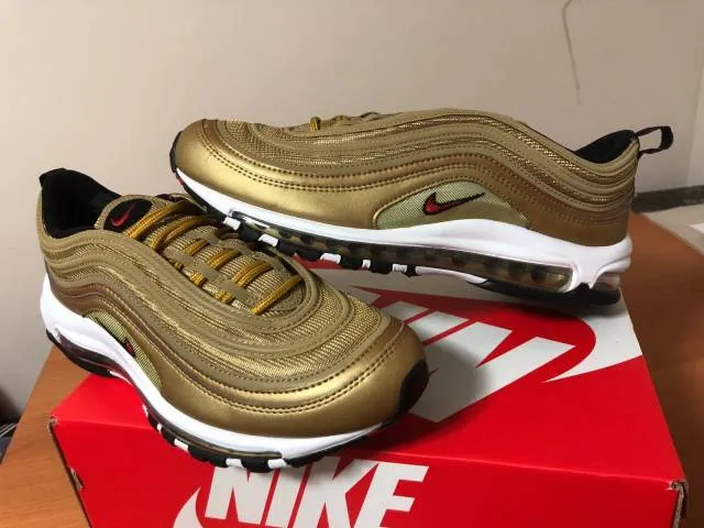 Nike Mens Air Max 97 "Metallic Gold" OG QS 2018 884421-700 L