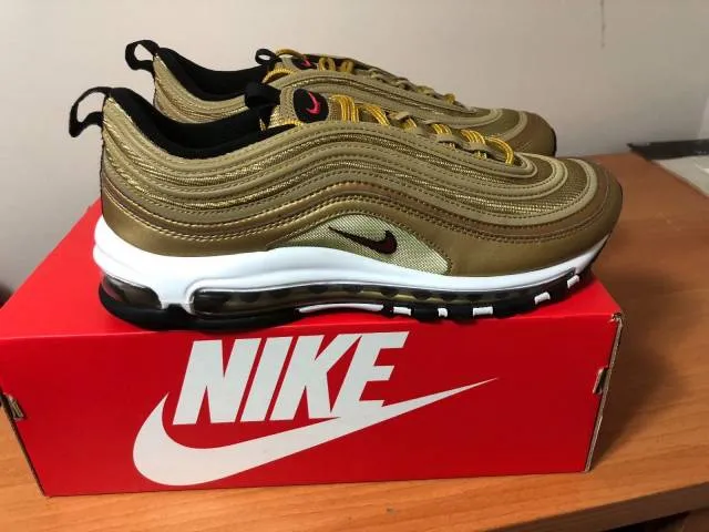 Nike Mens Air Max 97 "Metallic Gold" OG QS 2018 884421-700 L