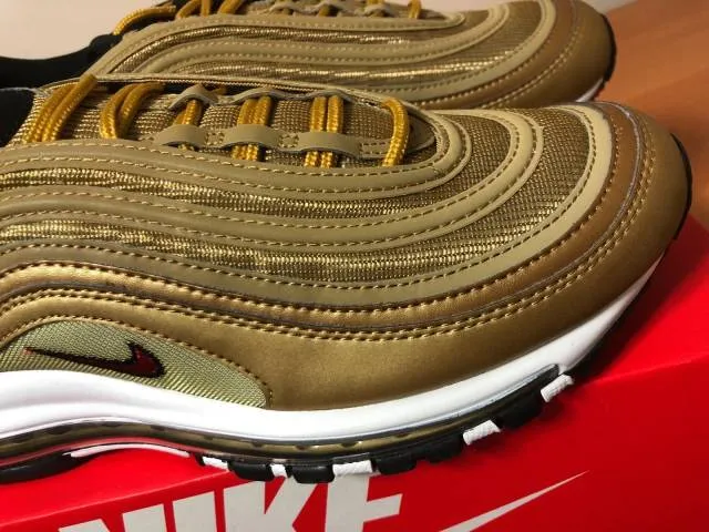 Nike Mens Air Max 97 "Metallic Gold" OG QS 2018 884421-700 L