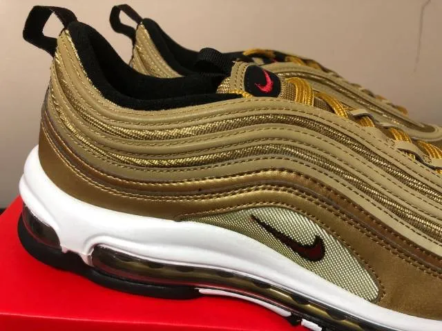 Nike Mens Air Max 97 "Metallic Gold" OG QS 2018 884421-700 L