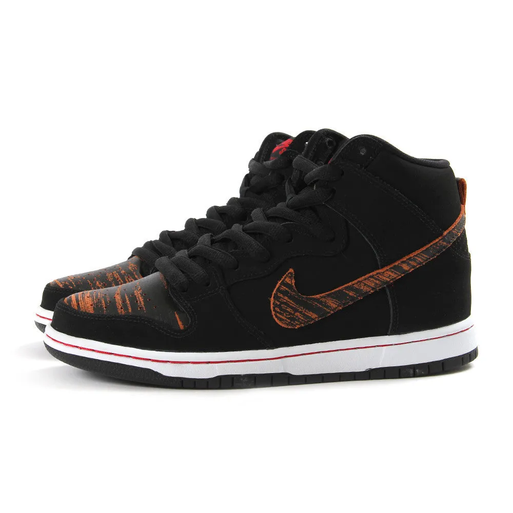 Nike SB Dunk High Pro (Black/Black-University Red)