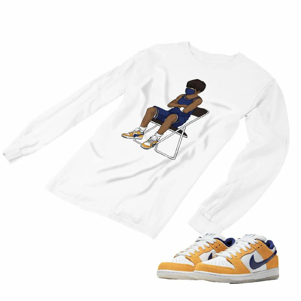 Nike SB Dunk Laser Orange Matching Custom Designed Long Sleeve T shirt ND 1-3-10