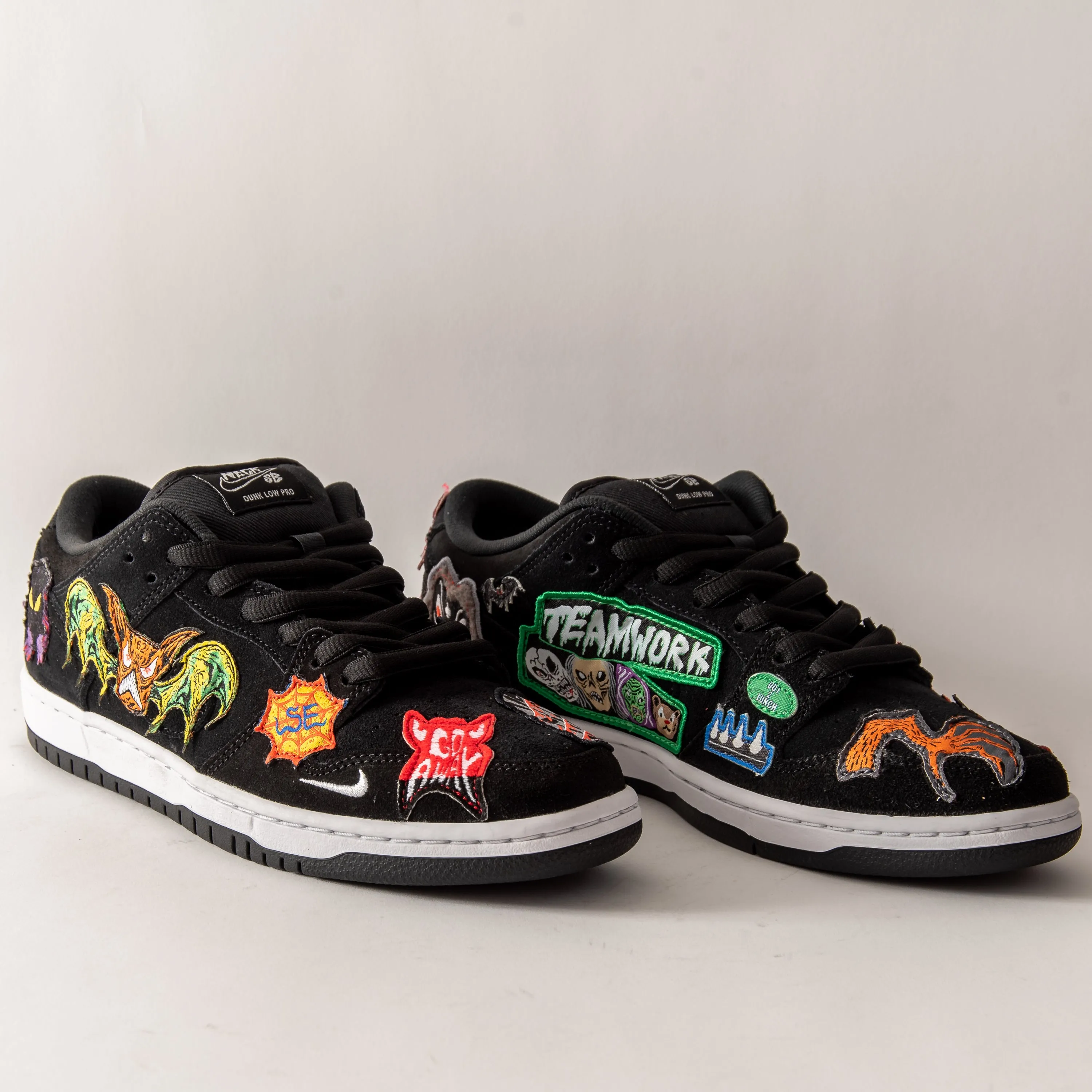 Nike SB - Dunk Low Pro QS (Black/White-Multi Color)