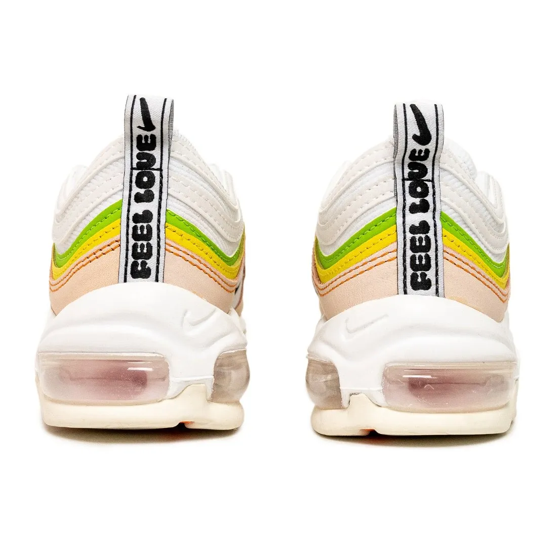 Nike Women Wmns Air Max 97 (white / black-pearl pink-action green)