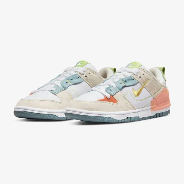 Nike Women's Dunk Low Disrupt 2 (Easter/ White/ Tan/ Ora...