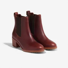 Nisolo Ana Go-To Heeled Chelsea Boot Auburn