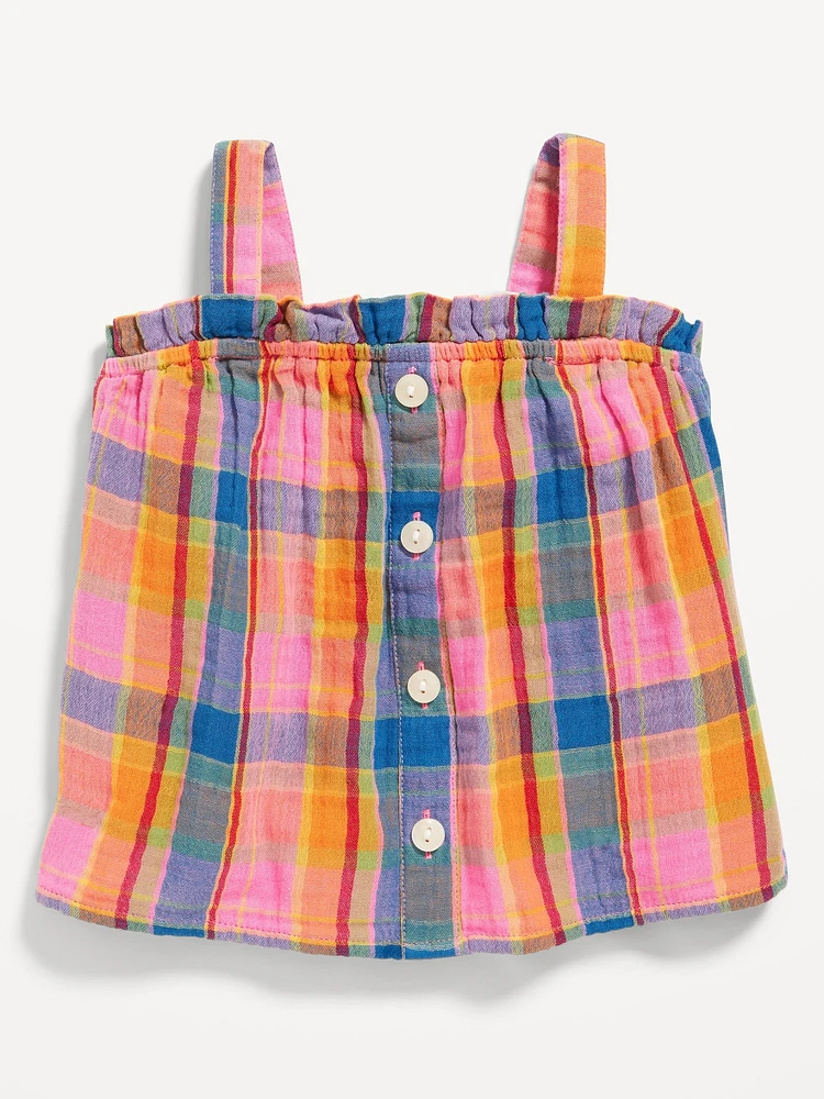 Old Navy Sleeveless Button-Front Top for Toddler Girls