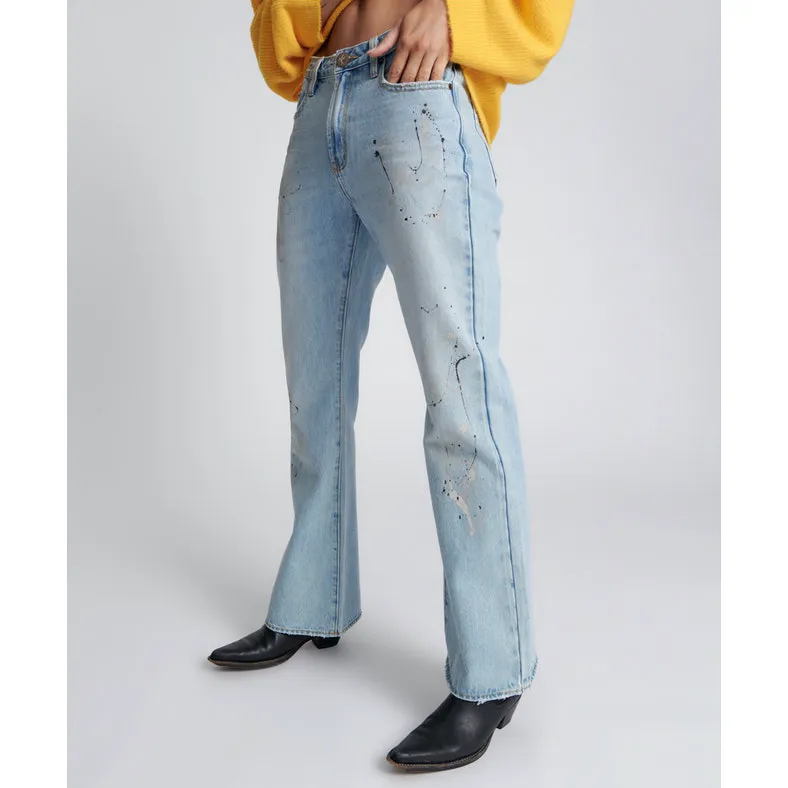 ONE TEASPOON  One Teaspoon Fleetwood Artiste Charlie Slim High Waist Flared Jeans - Artiste