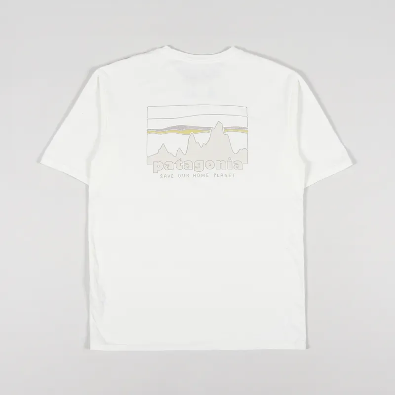 Patagonia 73 Skyline Organic T Shirt Birch White