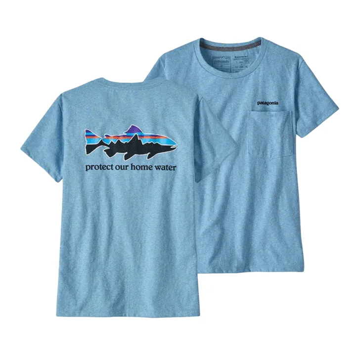 Patagonia Home Water Trout Pocket Responsibili-Tee Womens