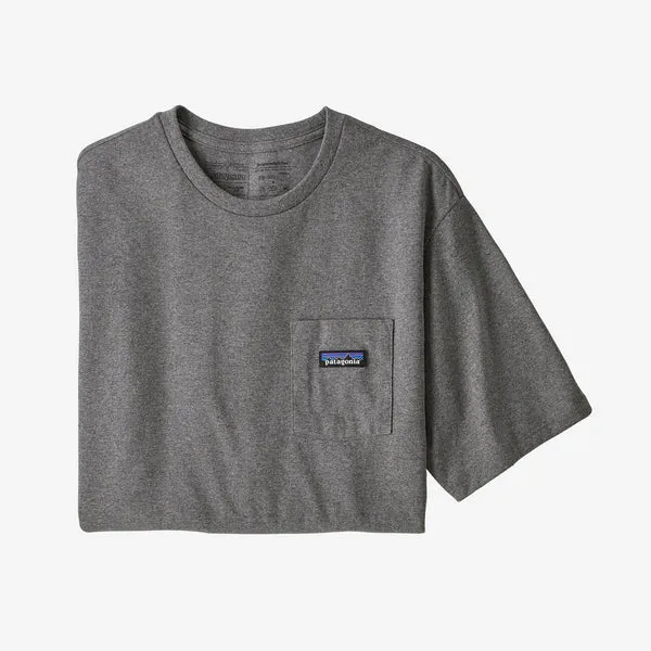 Patagonia P-6 Label PKT Tee - Gravel Heather