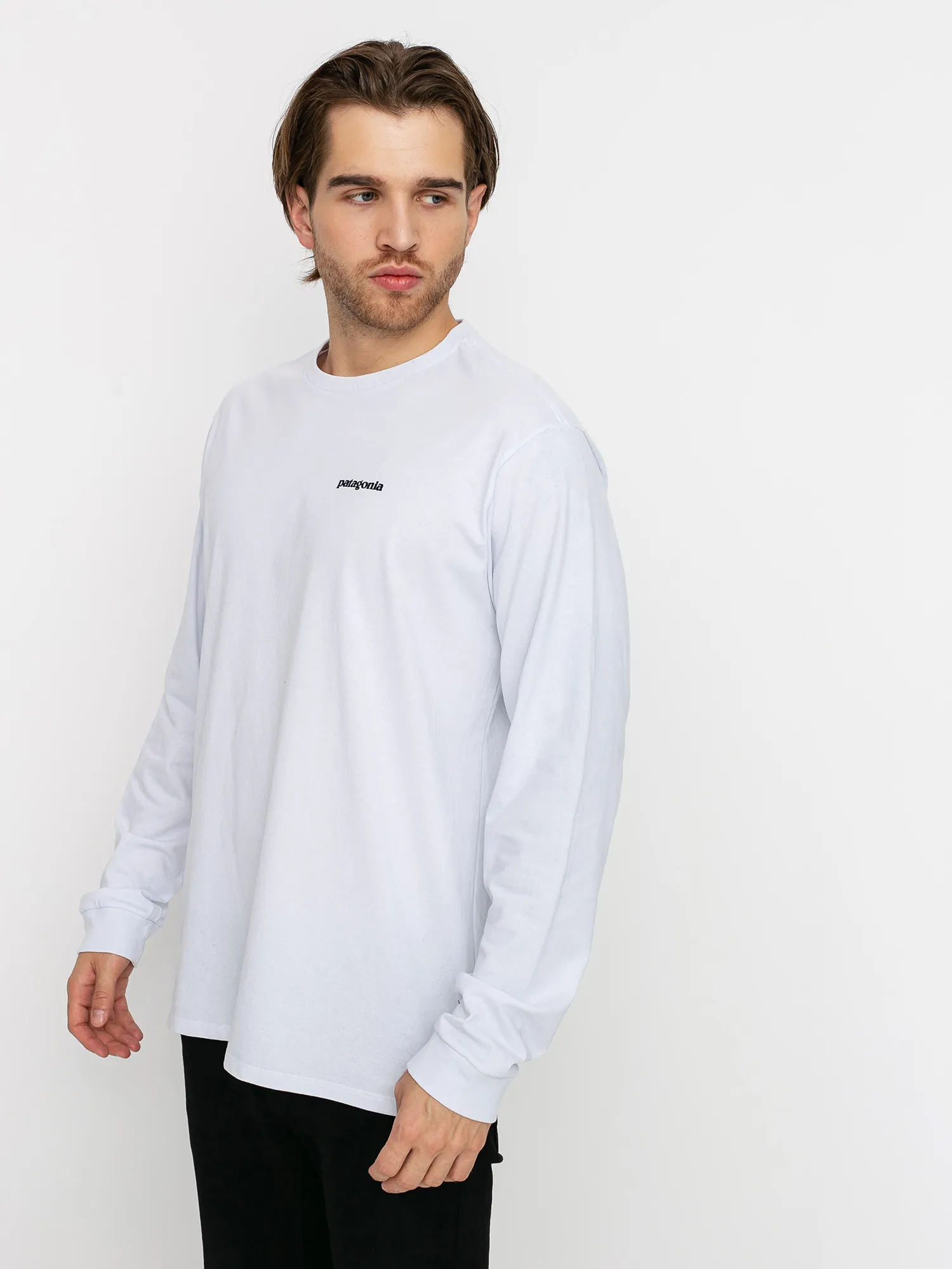 Patagonia P 6 Logo Responsibili Longsleeve (white)