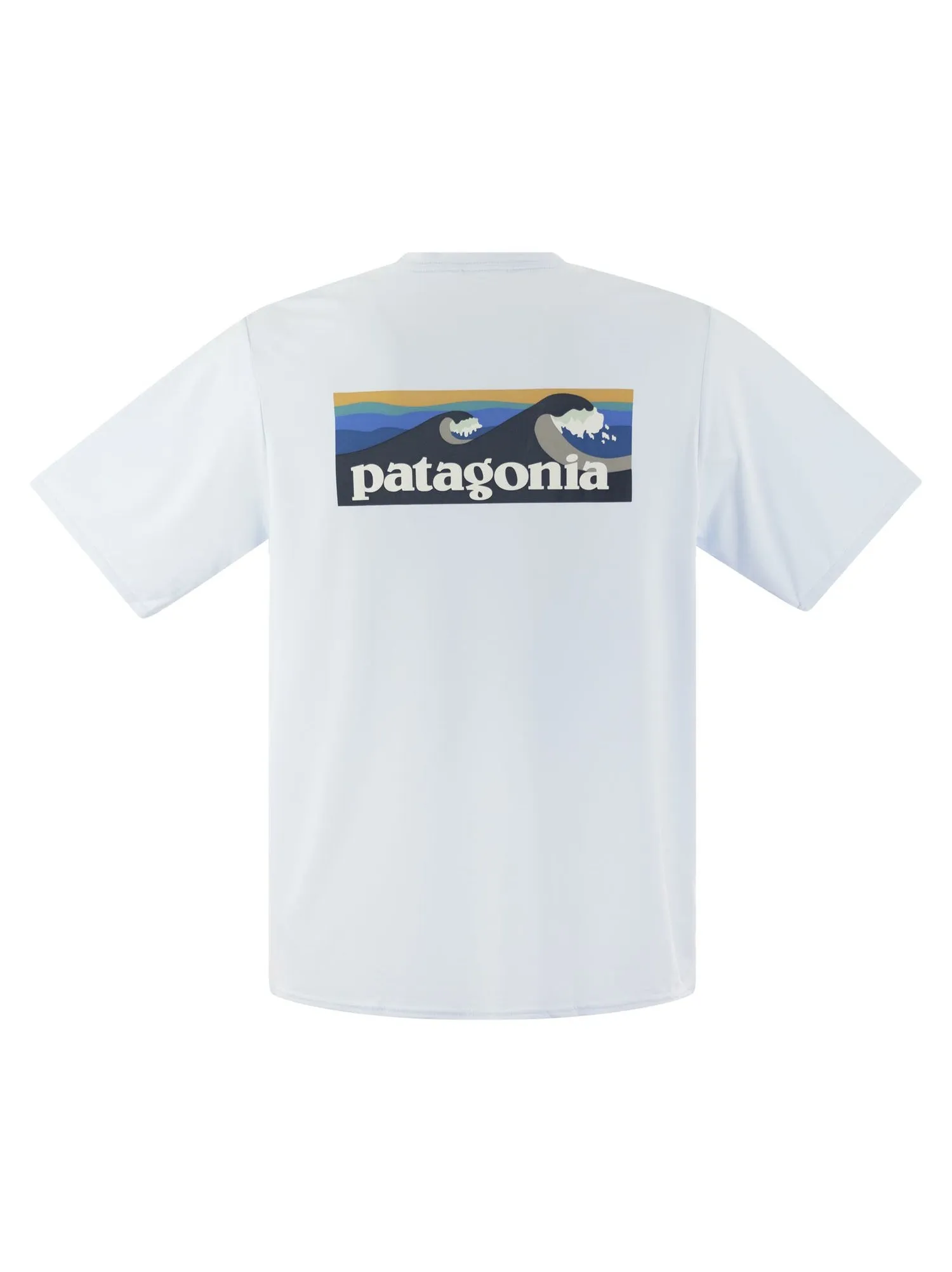 Patagonia    Patagonia T Shirt In Technical Fabric With Print On The Back