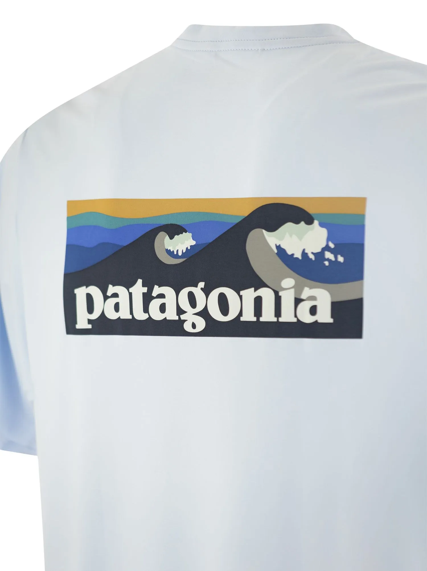 Patagonia    Patagonia T Shirt In Technical Fabric With Print On The Back