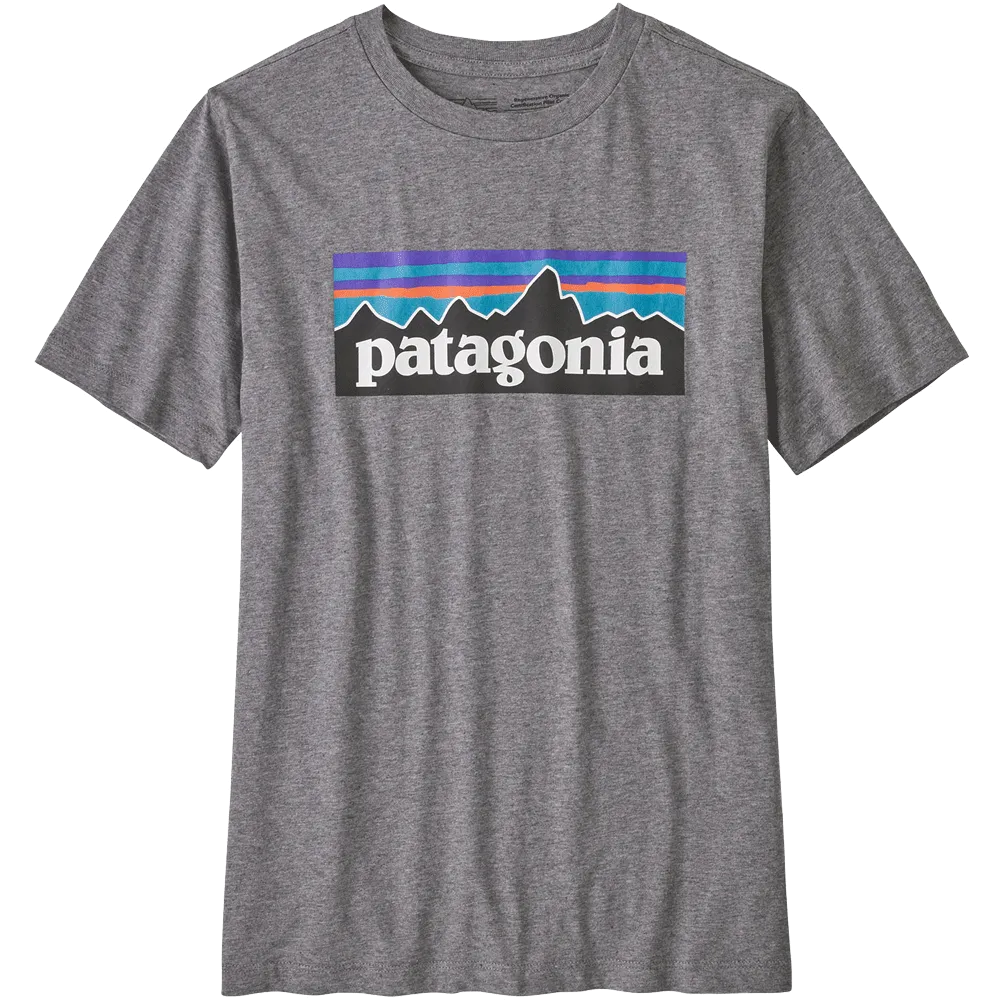 Patagonia - Regenerative Organic T-Shirt Kids gravel heather white