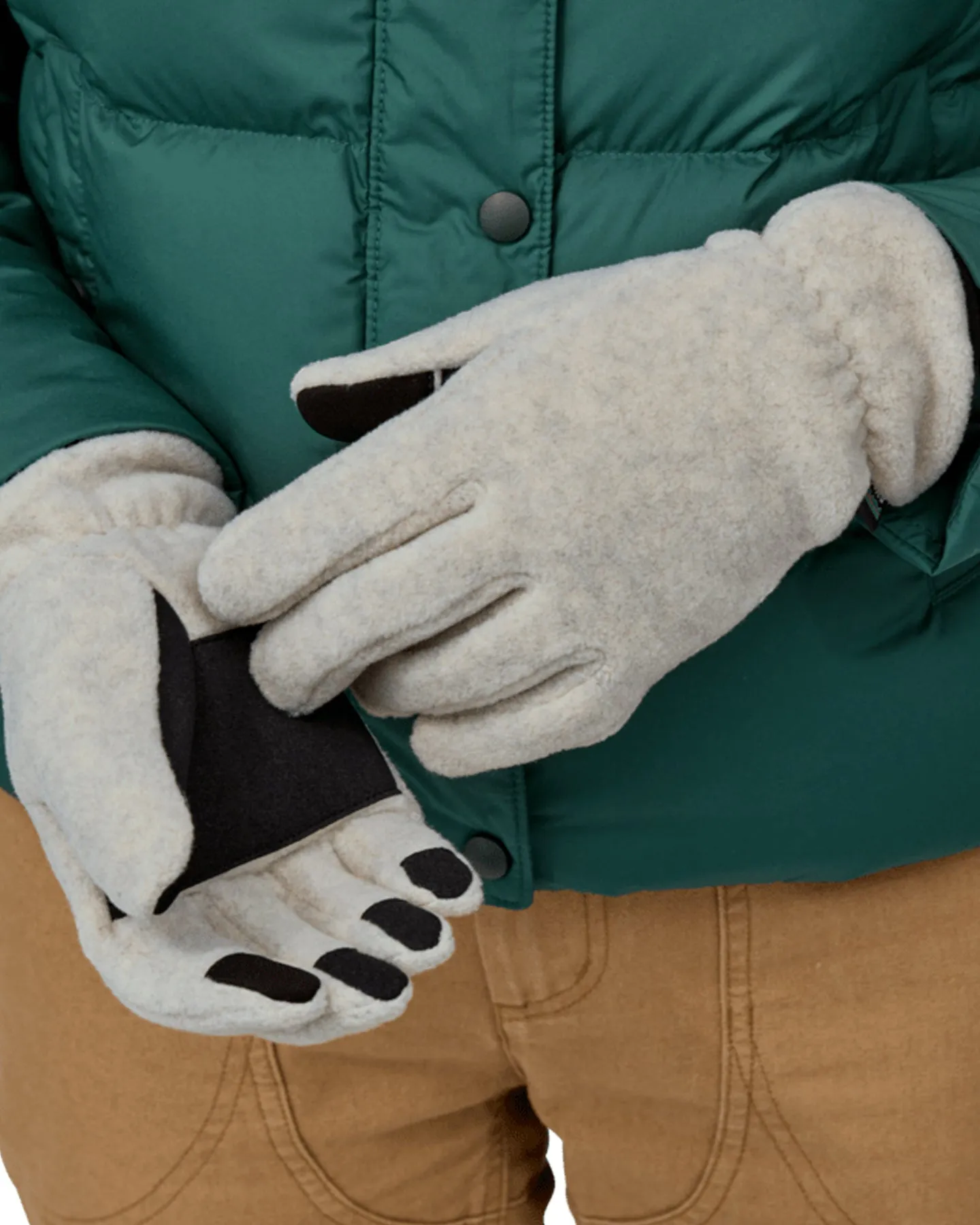 Patagonia Synchilla Gloves - Oatmeal Heather