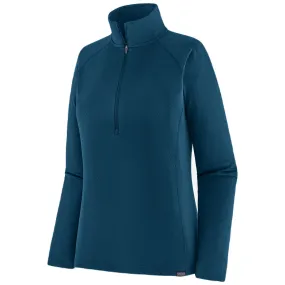 Patagonia Women's Lagom Blue Capilene Midweight Zip Neck